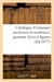 Catalogue d'estampes anciennes et modernes, portraits, livres à figures