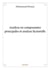 Analyse en composantes principales et analyse factorielle