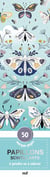 Marque-pages a peindre ou a colorier - papillons scintillants