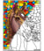 Tableau velours et son Ludoguide - Portrait de cheval - Ludocolor