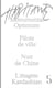 Habitante n.5 : Monumental optimum, Pilote de ville, Nuit de Chine, L'étagère Kardashian
