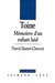 Toine - mémoire d'un enfant laid