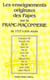 Les enseignements originaux des papes sur la franc-maçonnerie de 1717 à nos jours