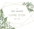 Just married! Livre d'or (eucalyptus)