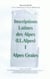 Inscriptions latines des alpes