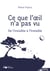 Ce que l oeil n a pas vu - de l invisible a l'invisible