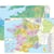 France 1/1.500.000 – carte administrative et physique (sans barres alu, 95 × 67 cm)