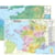France 1/2.200.000 – carte administrative et physique (sans barres alu, 67 × 47 cm)