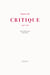 Autour de "critique" - 1946-1962