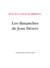 Les dimanches de Jean Dézert