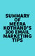 Summary of Meera Kothand'S 300 Email Marketing Tips