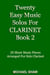 Twenty Easy Music Solos For Clarinet Book 2 - Woodwind Solo's Sheet Music, #4