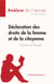 Déclaration des droits de la femme et de la citoyenne de Olympe de Gouges - Analyse complète et résumé détaillé de l'oeuvre