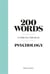 200 words to help you talk about psychology