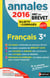 Les Annales Abc Brevet Corriges 2016 Français