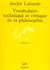 Vocabulaire technique et critique de la philosophie