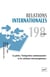 Relations internationales n.198 : la pêche, l'intégration communautaire et les relations intereuropéennes
