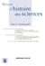 Revue d'histoire des sciences 1/2020 Varia