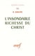 L'Insondable Richesse du Christ