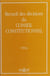Recueil des décisions du Conseil constitutionnel (édition 1994)