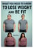 What you need to know to lose weight and be fit
