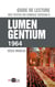 Guide de lecture des textes du concile Vatican II - lumen gentium 1964