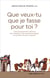 Que veux-tu que je fasse pour toi ? l'accompagnement spirituel des malades et des personnes âgées à la lumière de saint Augustin