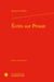 Écrits sur Proust