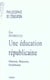 Une éducation républicaine - Marion, Buisson, Durkheim