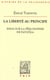 La liberté au principe - essai sur la philosophie de Patocka