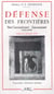 Défense des frontières - haut commandement-gouvernement 1919-1939