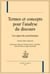 Termes et concepts pour l'analyse du discours - une approche praxématique