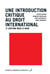 Une introduction critique au droit international (2e édition)