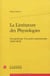 La littérature des physiologies - sociopoétique d'un genre panoramique (1830-1845)