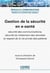 Gestion de la sécurité en e-santé : Sécurité des communications, sécurité du traitement des données et respect de la vie privée des patients