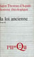 Somme théologique : La Loi ancienne, II (ancienne édition)