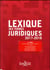 Lexique Des Termes Juridiques 2017-2018