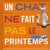 Un chat ne fait pas le printemps