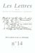 Les lettres de la Société de Psychanalyse Freudienne n.14 : regards sur la phobie (édition 2005)