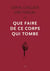 Que faire de ce corps qui tombe ?
