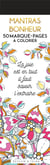 Marque-pages mantras bonheur - marque-pages a colorier
