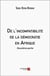 De l'incompatibilité de la démocratie en Afrique : deuxième partie