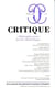 Revue Critique n.743
