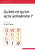 Qu'est-ce qu'un acte antisémite