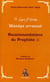 Recommandations du prophète