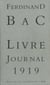 Livre-journal 1921