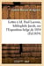Lettre à M. Paul Lacroix, bibliophile Jacob, sur l'Exposition belge de 1854