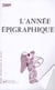 L'ANNEE EPIGRAPHIQUE : 2009