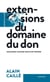 Extensions du domaine du don - demander, donner, recevoir, rendre