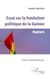 Essai sur la fondation politique de la Guinée - rupture